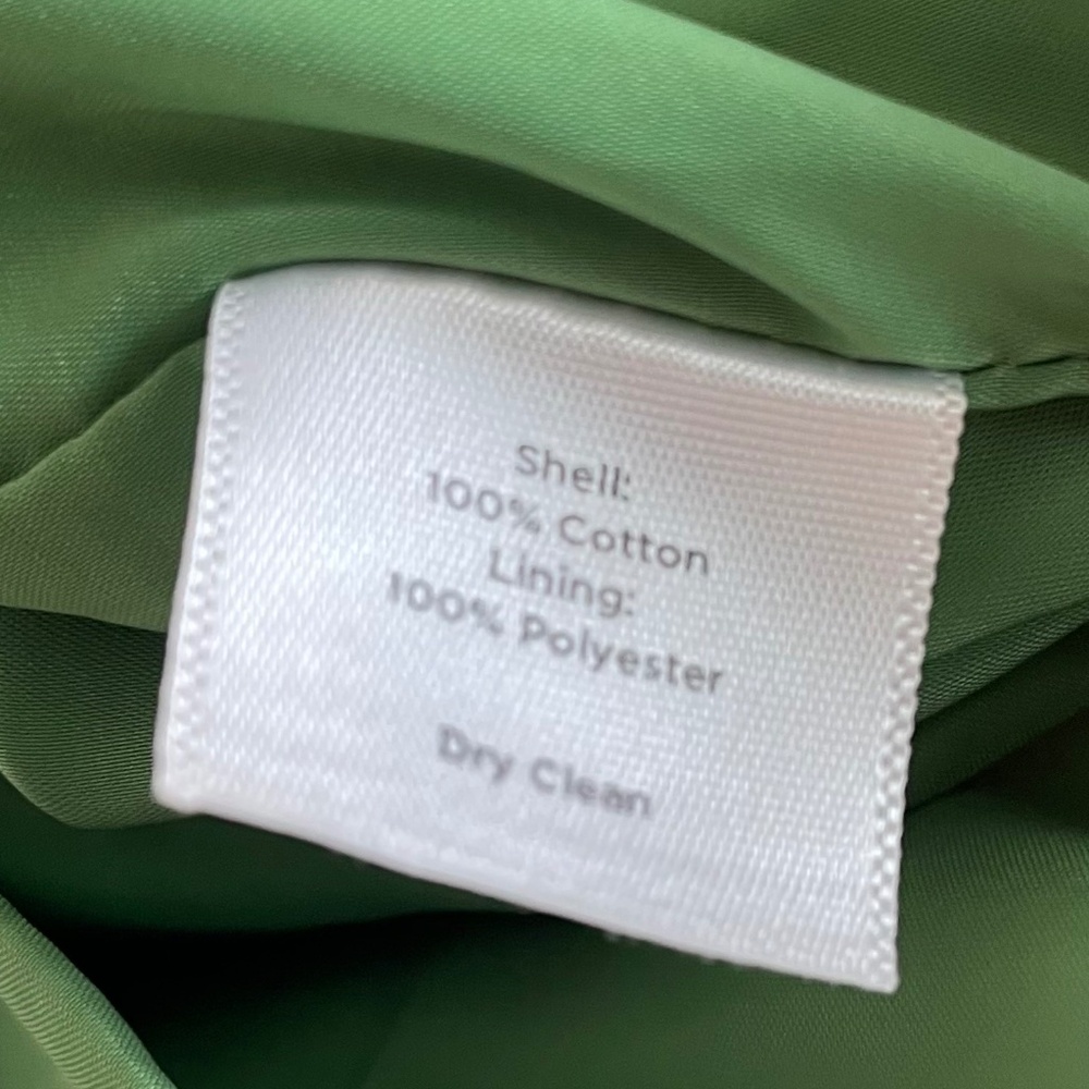 Talbots Lined 100% Woven Cotton Skirt in Pink, Green, and White in Size 14P - Picture 6 of 8
